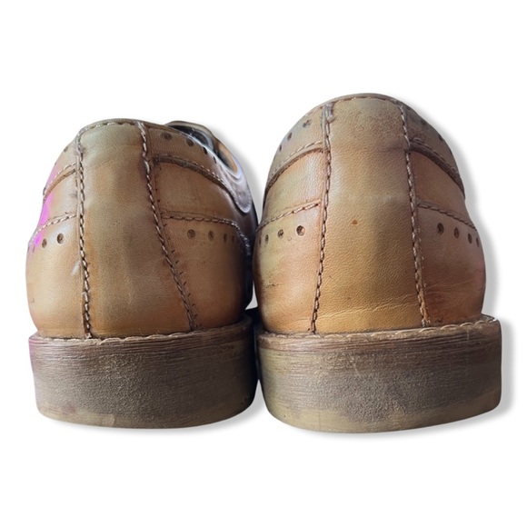 Bed Stu Tan Distressed Leather Oxford Shoes Size 10.5 - Picture 3 of 6